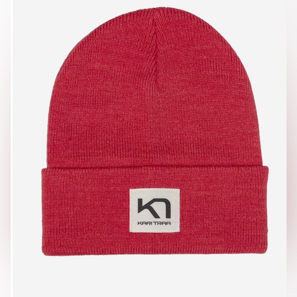*NWOT* Kari Traa Women’s Rothe Beanie Hat in Heat Red (one size) - Picture 4 of 9